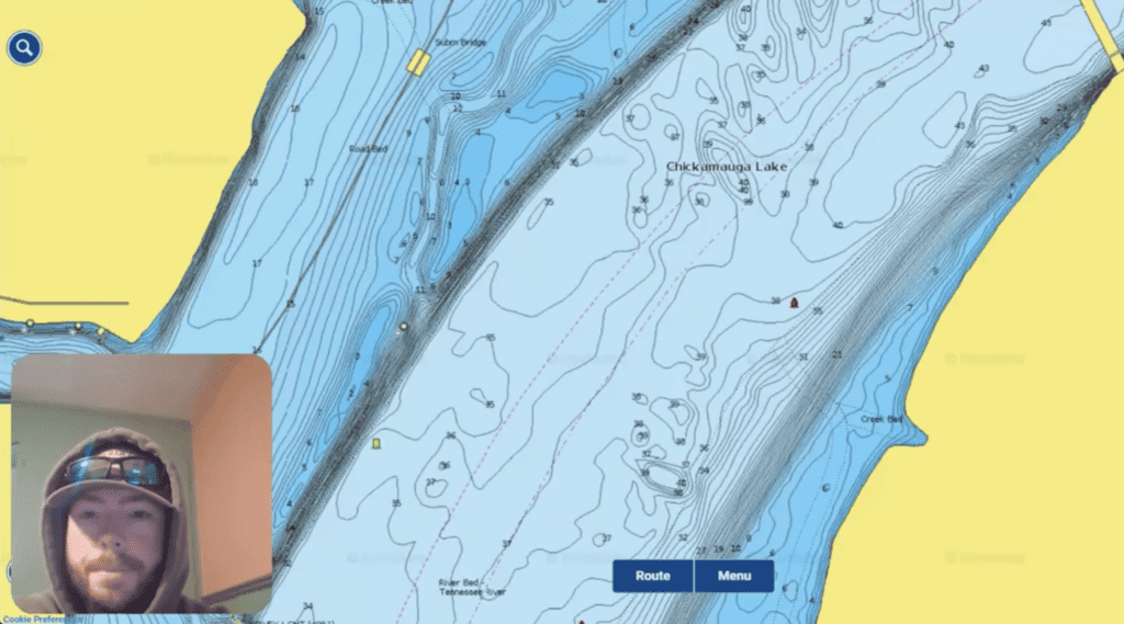 Cole's Lake Chickamauga InDepth Map Report for December 19th, 2023